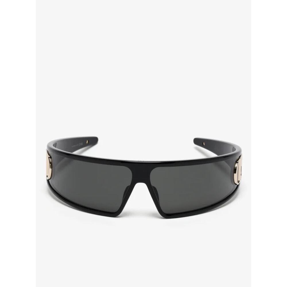 New Dior VeryDior M1U 10A0 Black Shield Sunglasses with Gold Accent Authentic - Picture 3 of 11